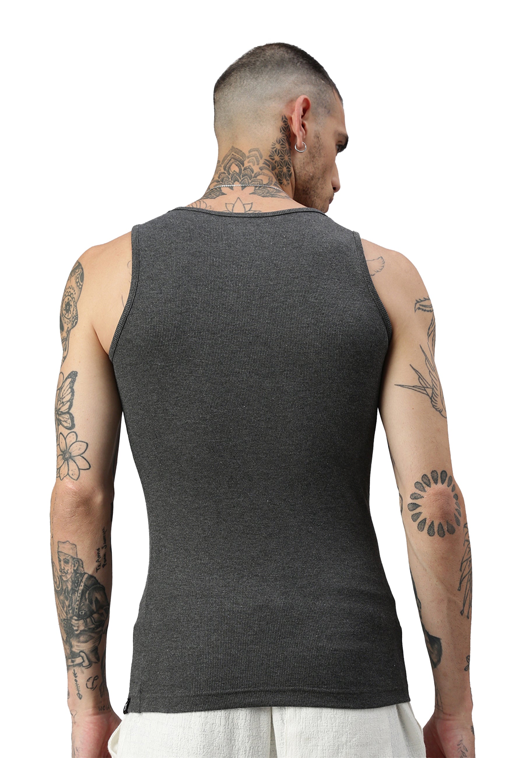 Men's ribbed tank top made from organic cotton Silvester
