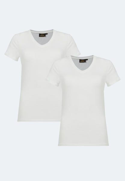 2-pack stretch T-shirt V-neck Giorgia