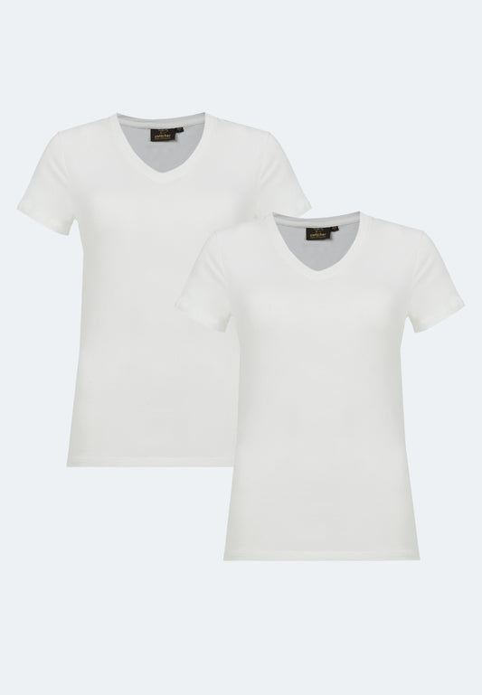 2-pack stretch T-shirt V-neck Giorgia