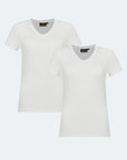 2-pack stretch T-shirt V-neck Giorgia