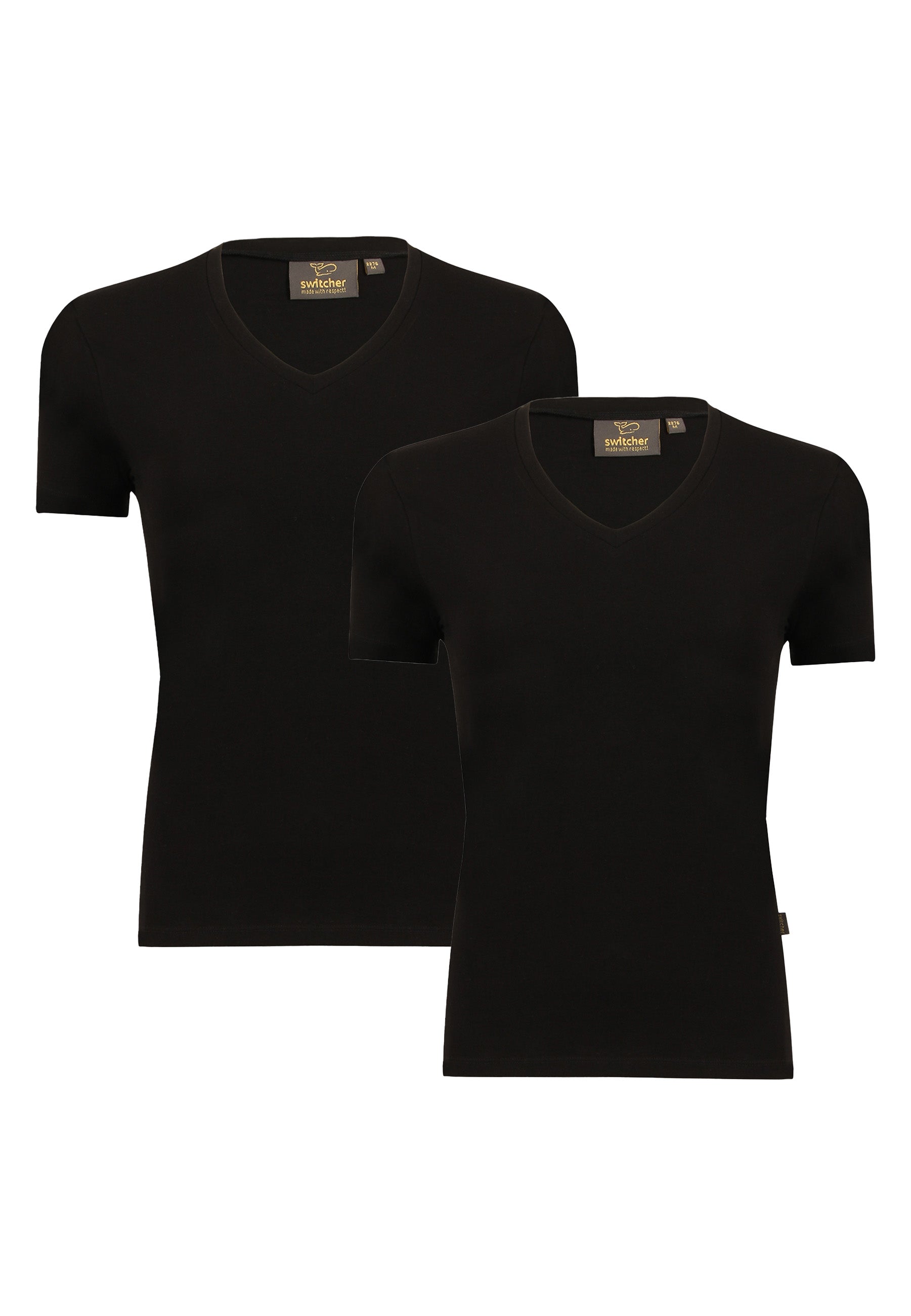 2-pack stretch T-shirt V-neck Giorgia