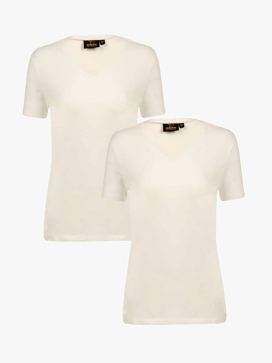 2-pack stretch T-shirt V-neck Giorgia 2276