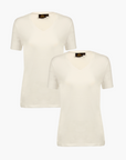 2-pack stretch T-shirt V-neck Giorgia 2276