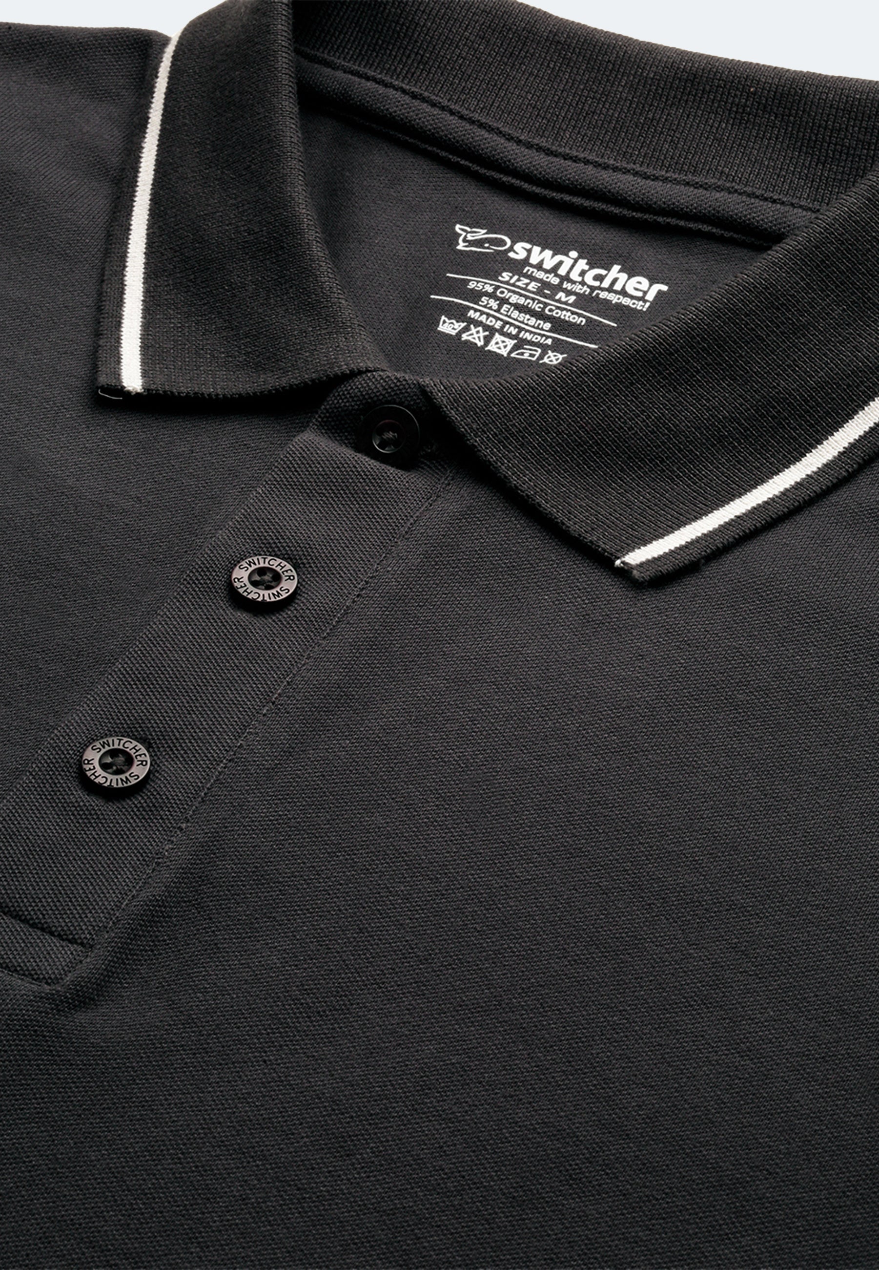 Contrast polo with elastane Ben