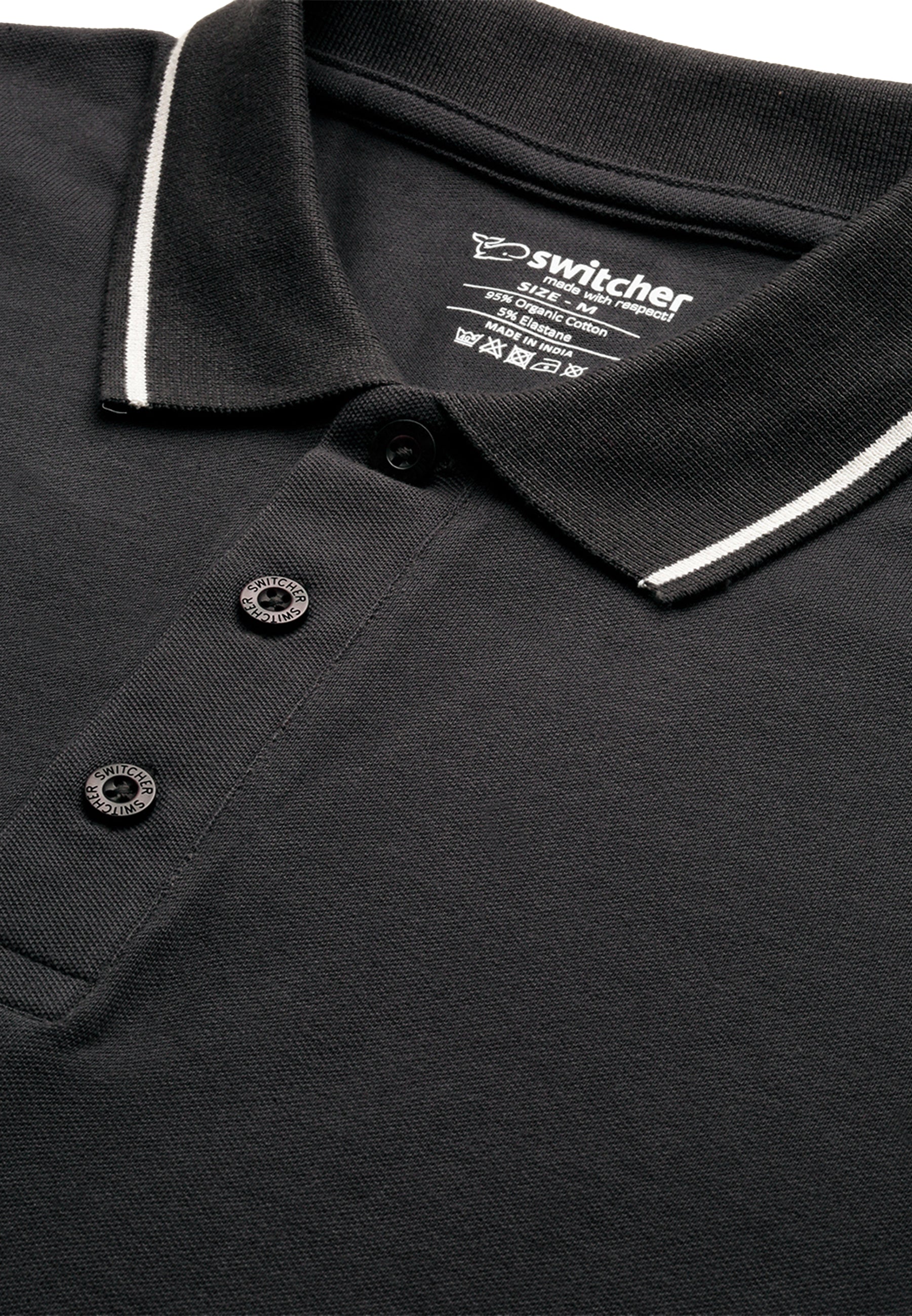Contrast polo with elastane Ben