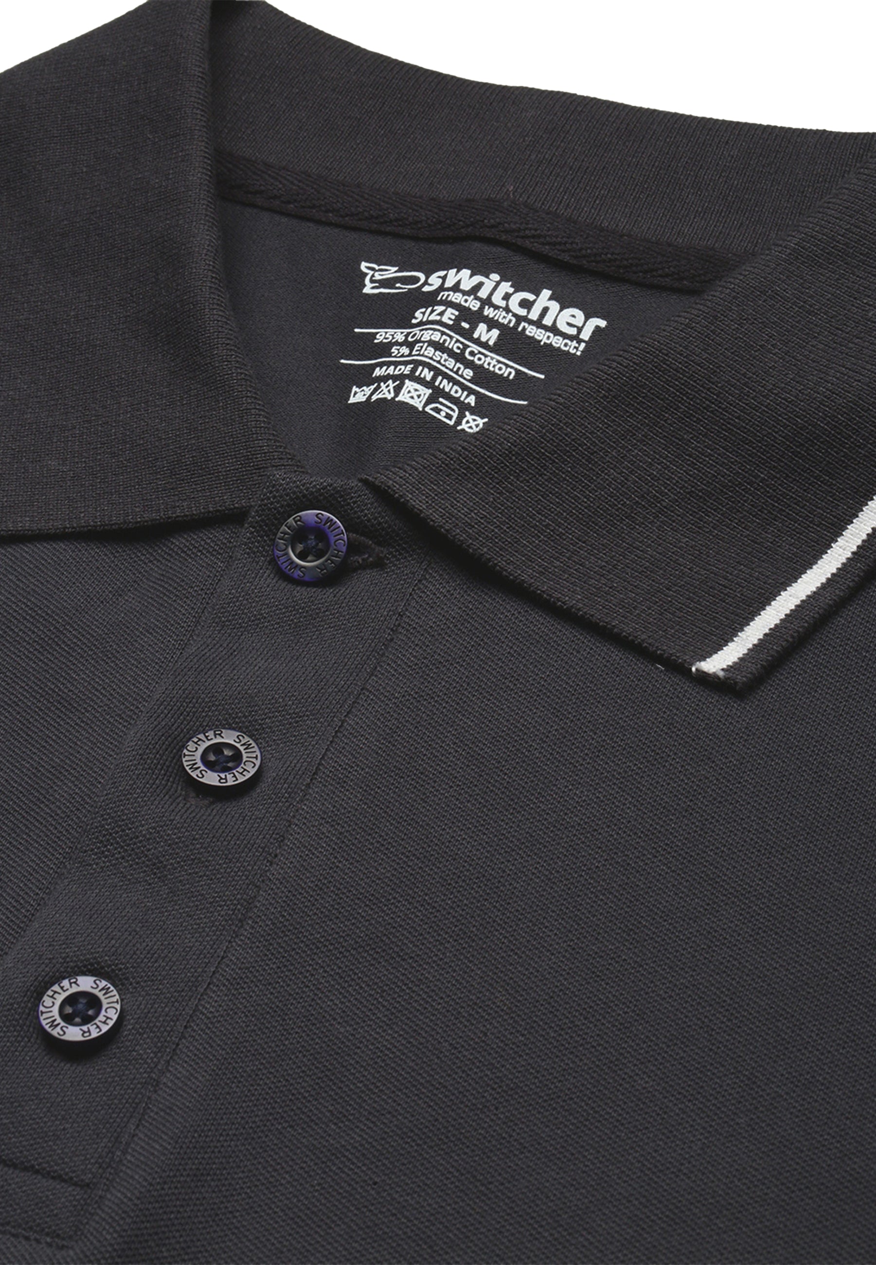 Contrast polo with elastane Ben