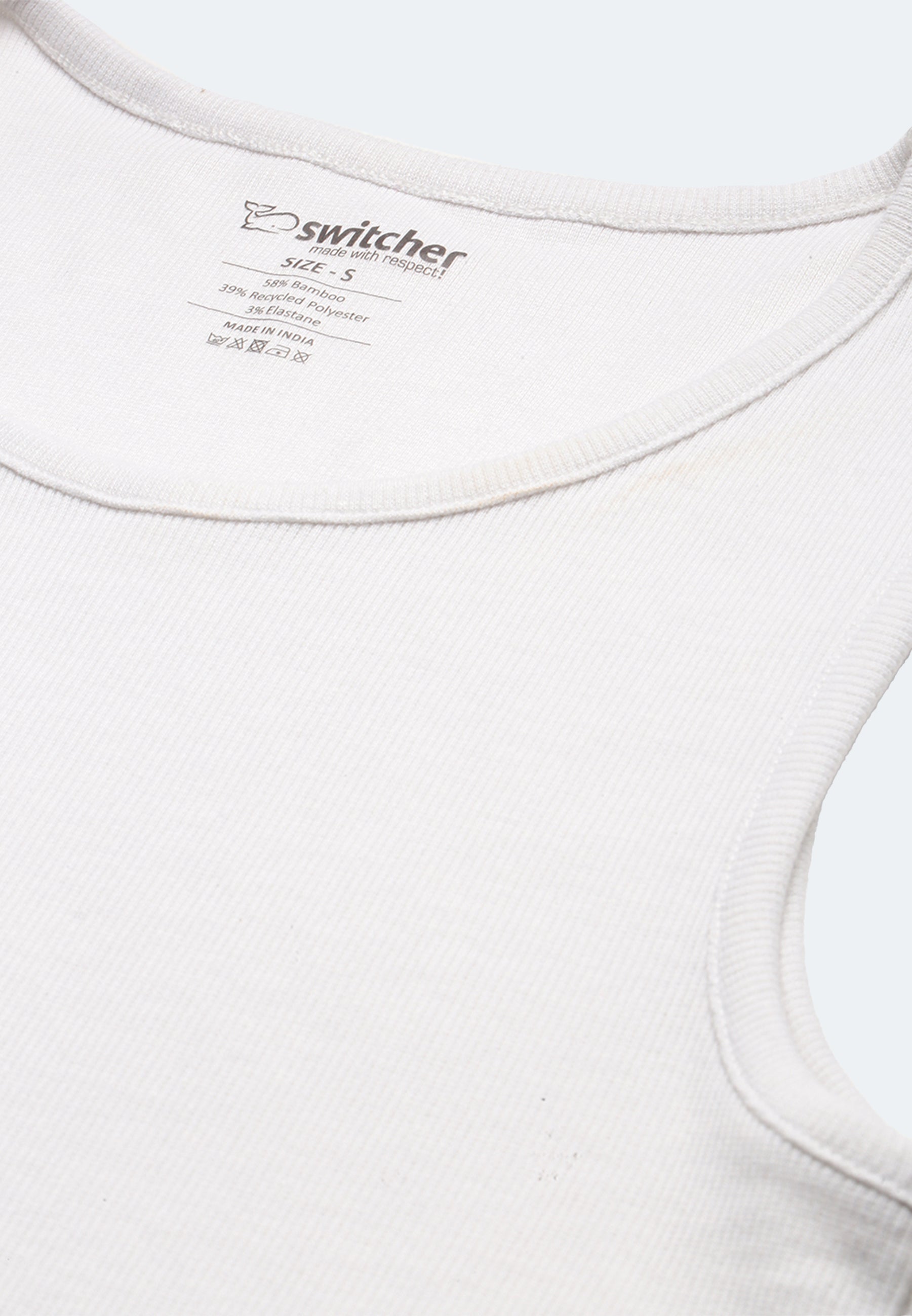 Men's ribbed tank top made from organic cotton Silvester