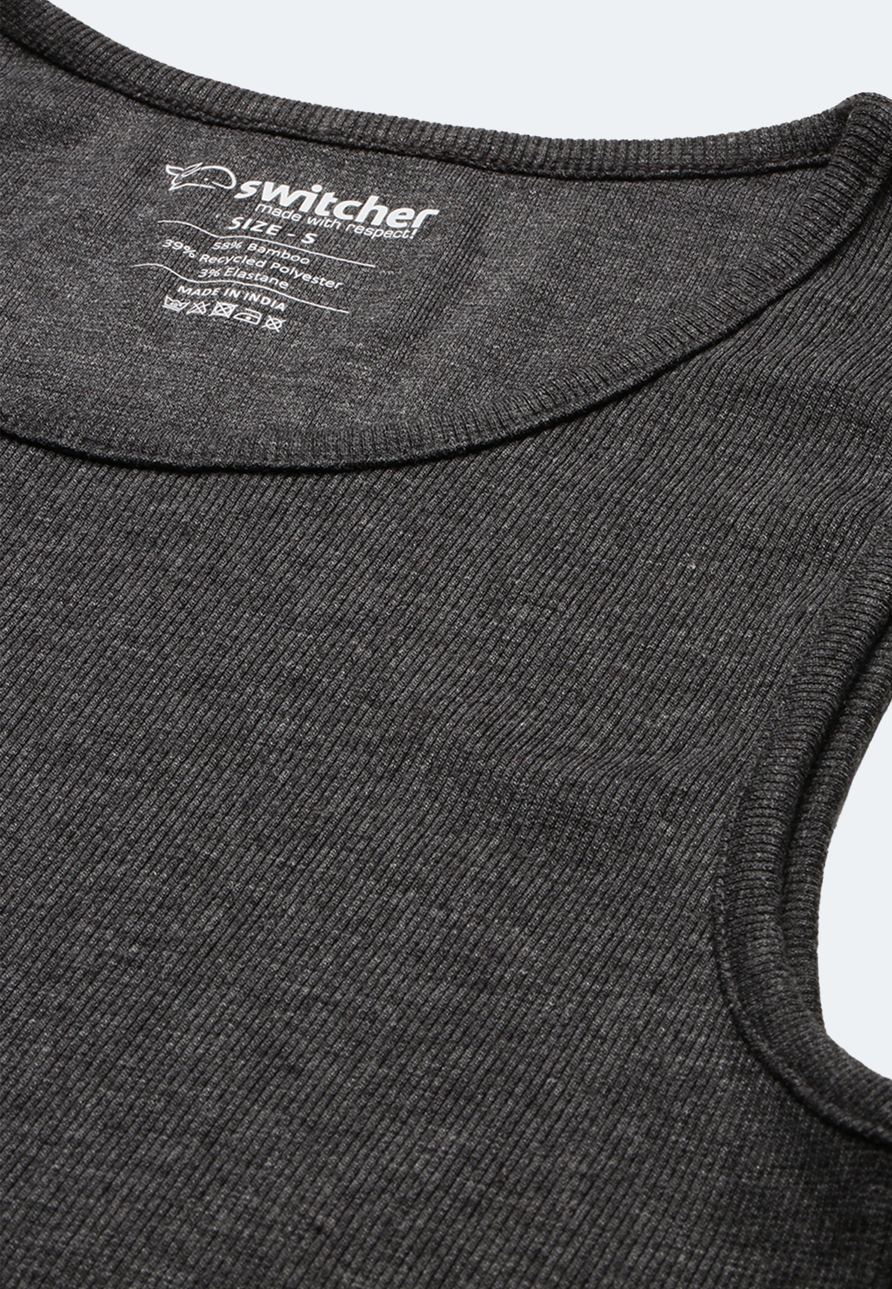 Men's ribbed tank top made from organic cotton Silvester