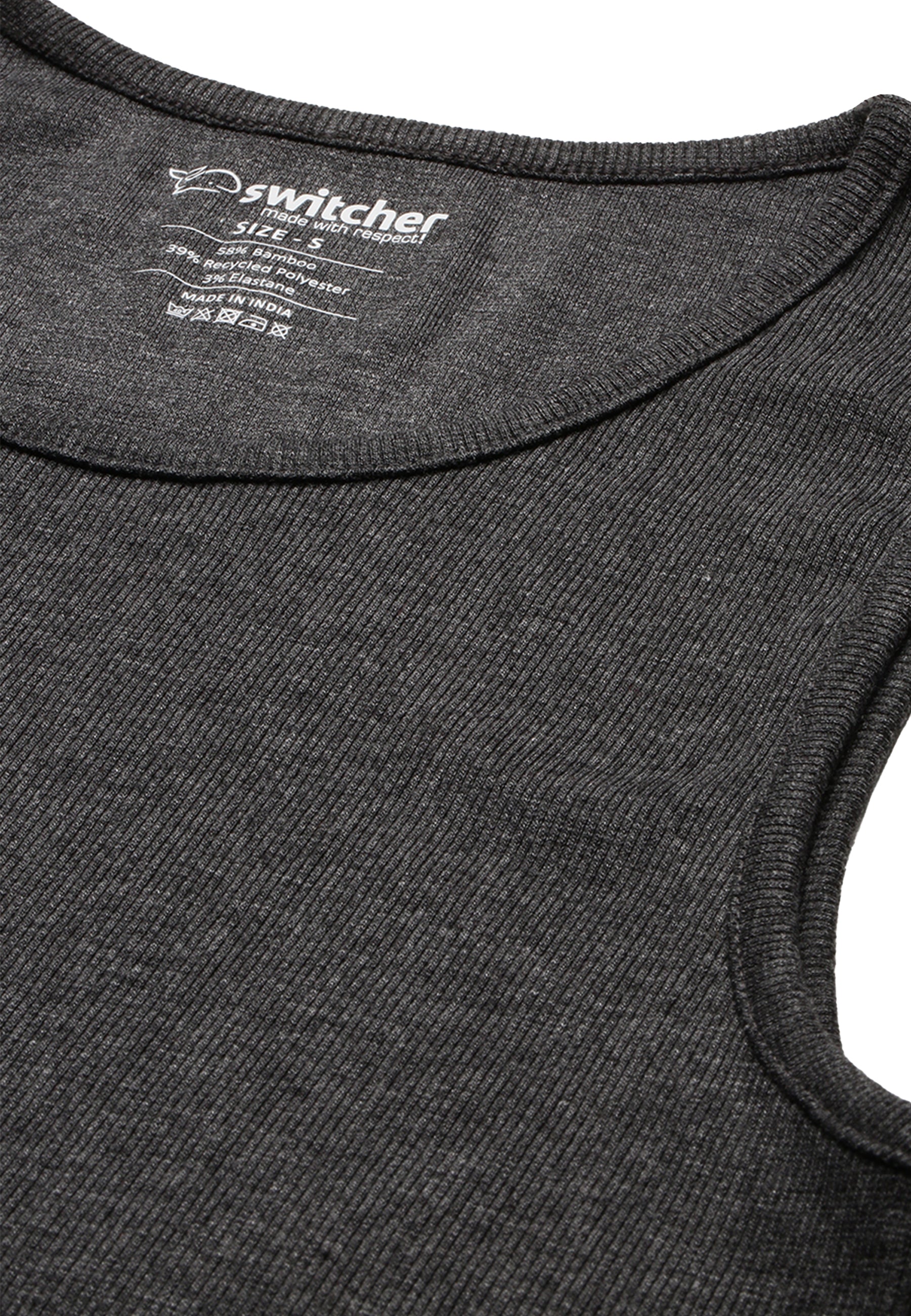 Men's ribbed tank top made from organic cotton Silvester