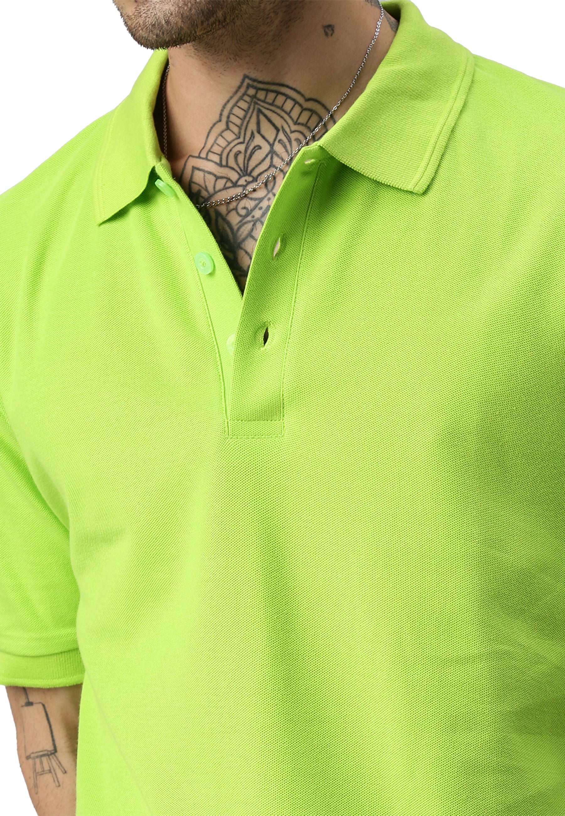 Switcher men's polo john color/lime