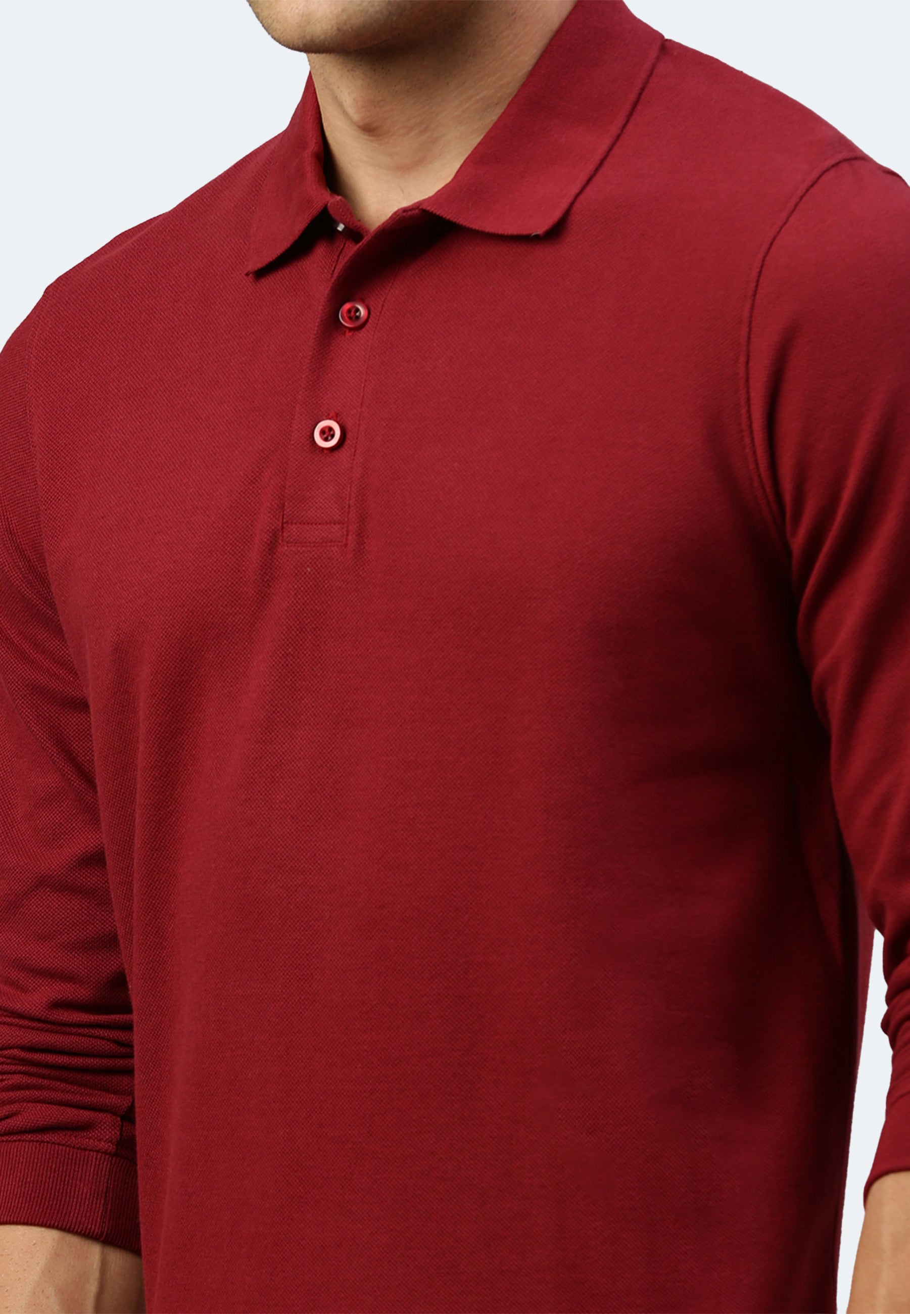 Long sleeve cotton piqué polo shirt Ralph