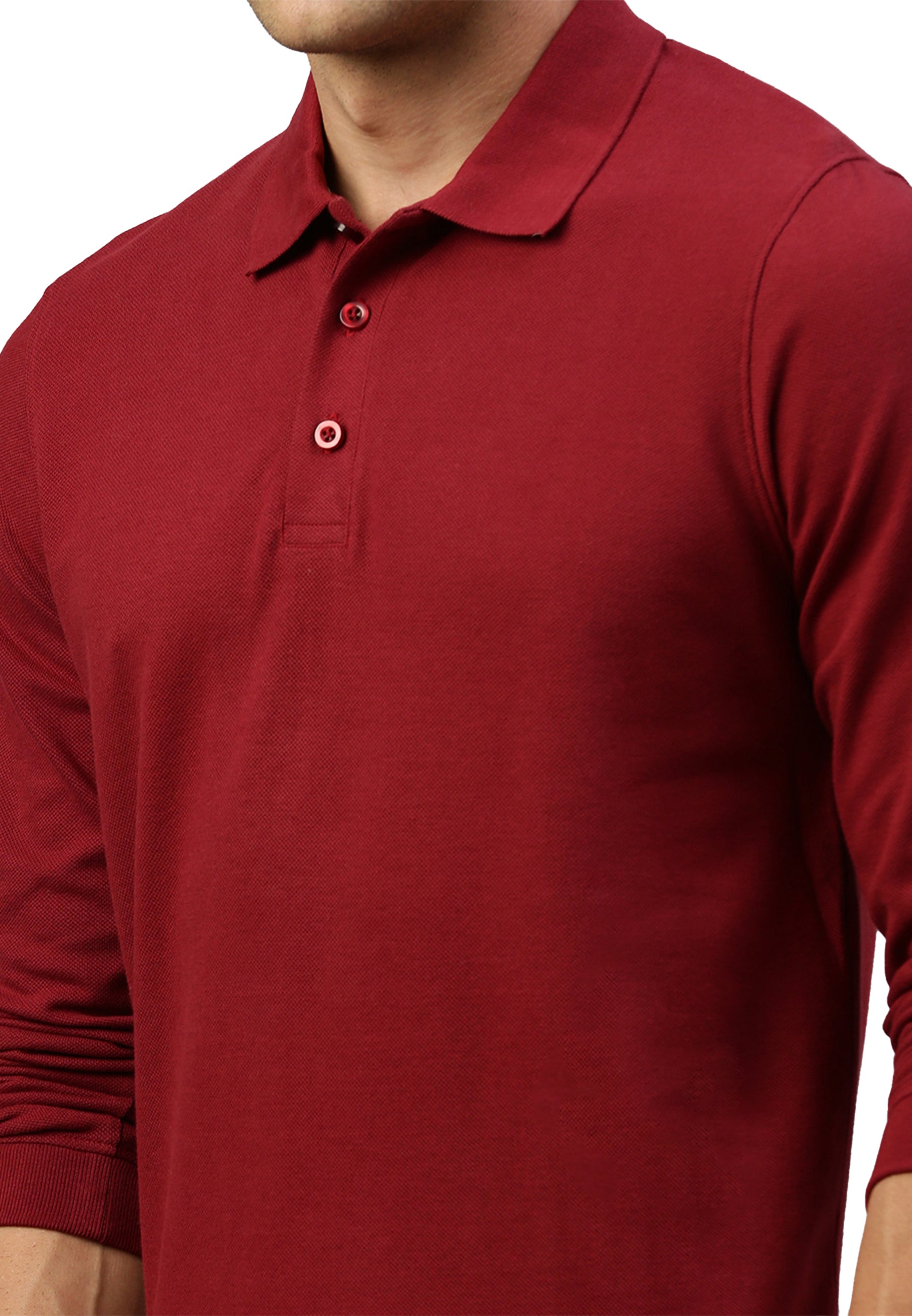 Long sleeve cotton piqué polo shirt Ralph