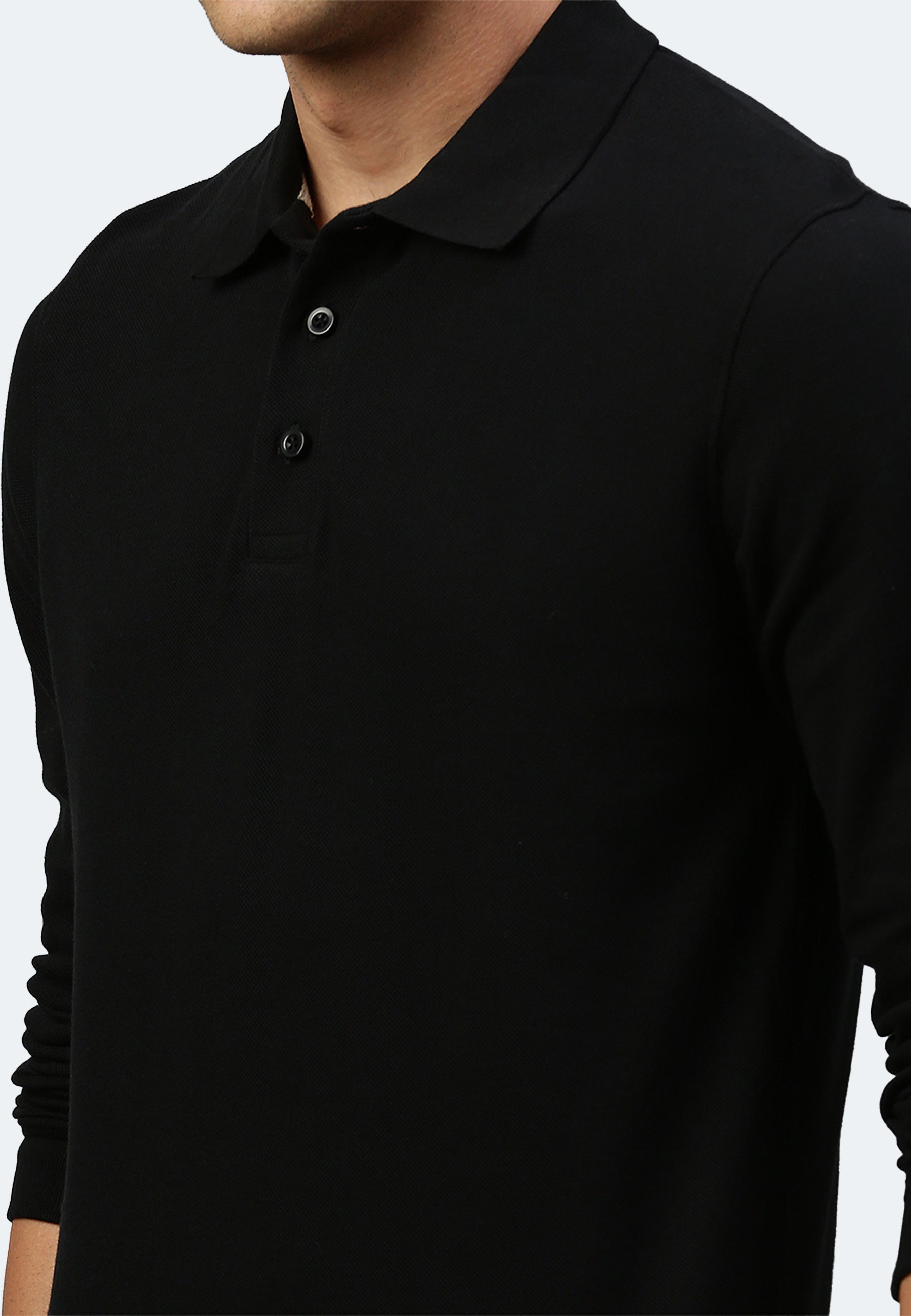 Long sleeve cotton piqué polo shirt Ralph