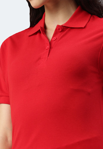 Switcher polo Lady whale color/10 rouge