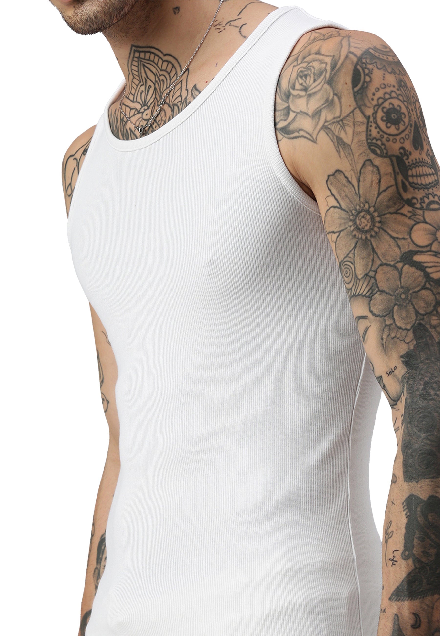 Men's ribbed tank top made from organic cotton Silvester