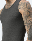 Men's ribbed tank top made from organic cotton Silvester