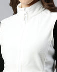 Women's Helsinki Fiber Fur Fleece Vest Noir Back