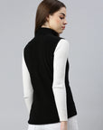 Women's Helsinki Fiber Fur Fleece Vest Navy Zoom-in