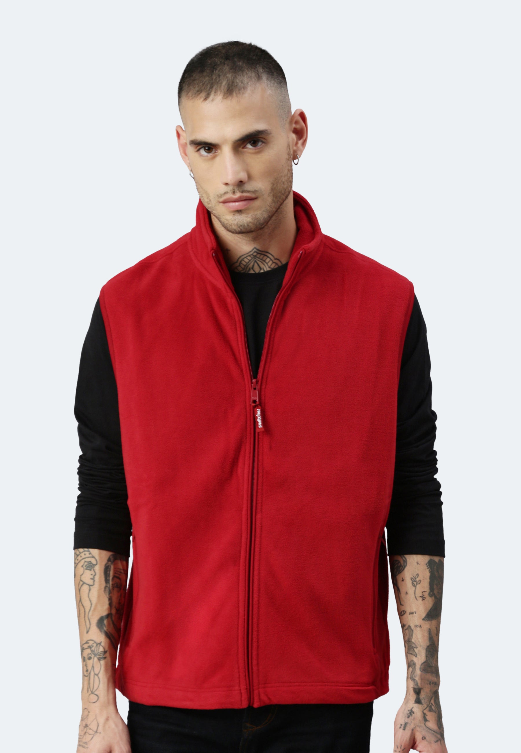 Switcher fleece cortina color/rouge