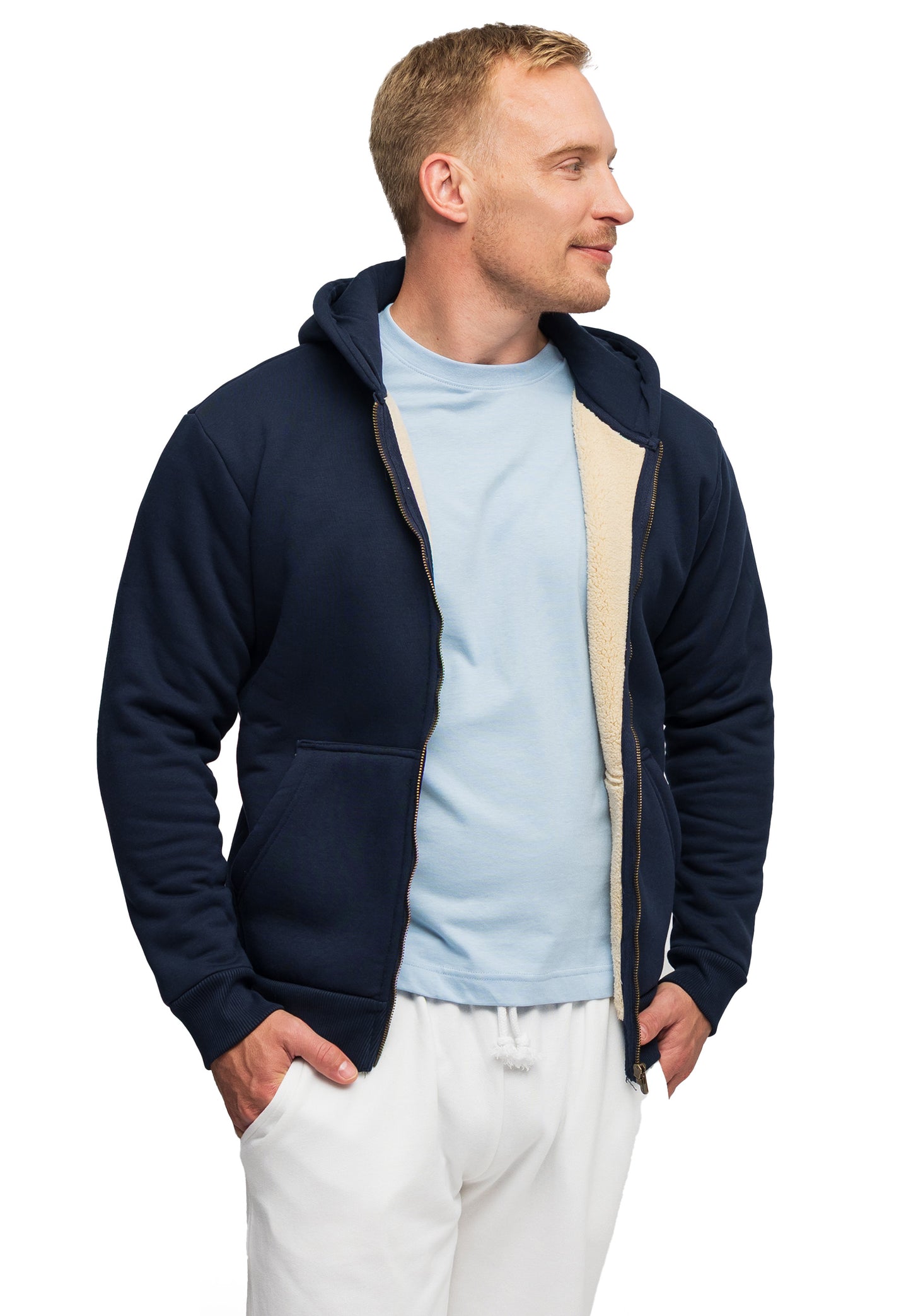 Switcher Sherpa Hoodie verbier color/20 navy