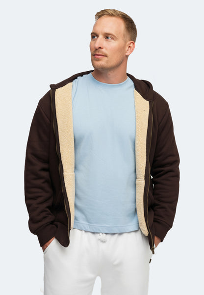 Switcher Sherpa Hoodie verbier color/680 cafe