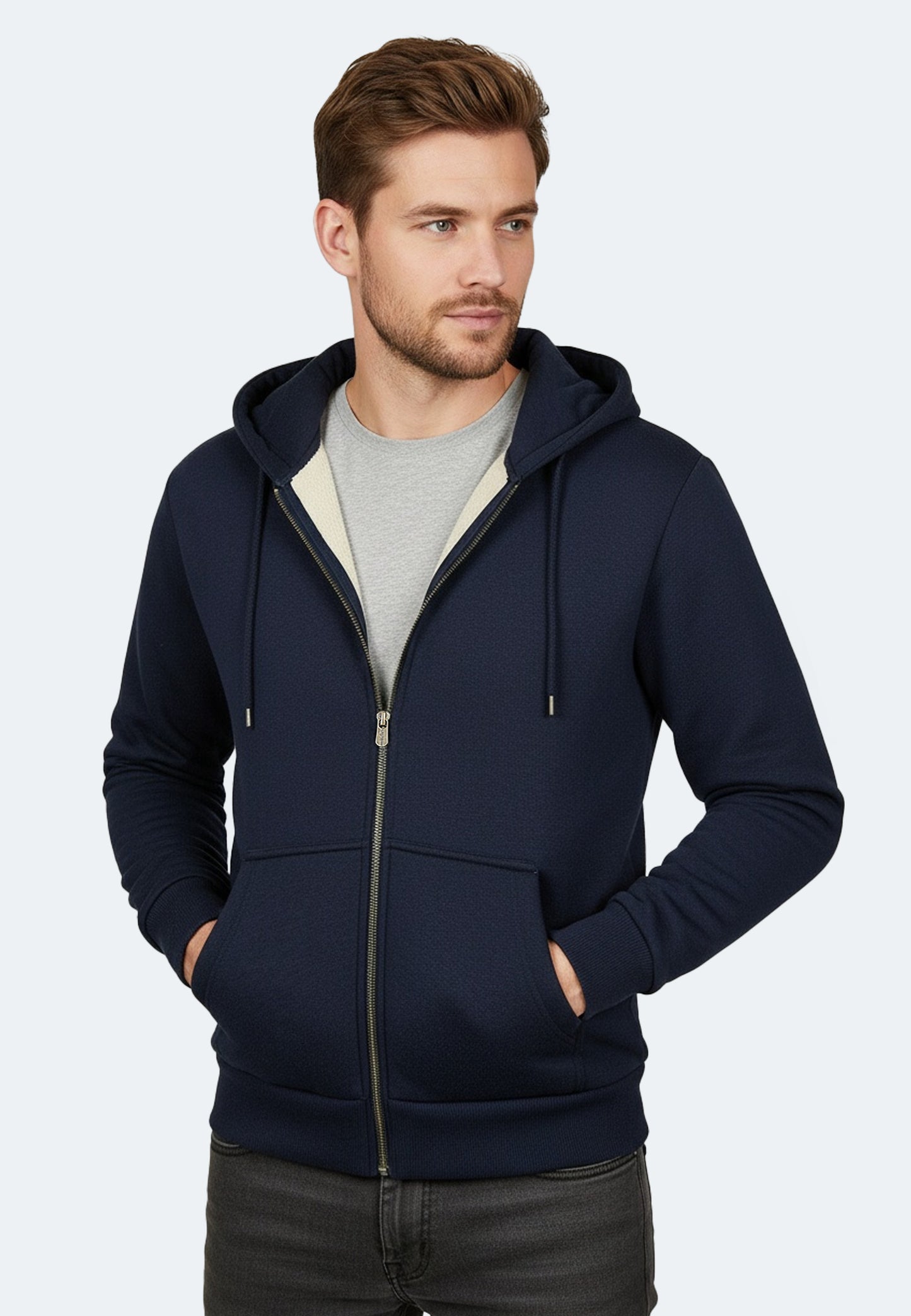 Switcher Sherpa Hoodie verbier color/20 navy