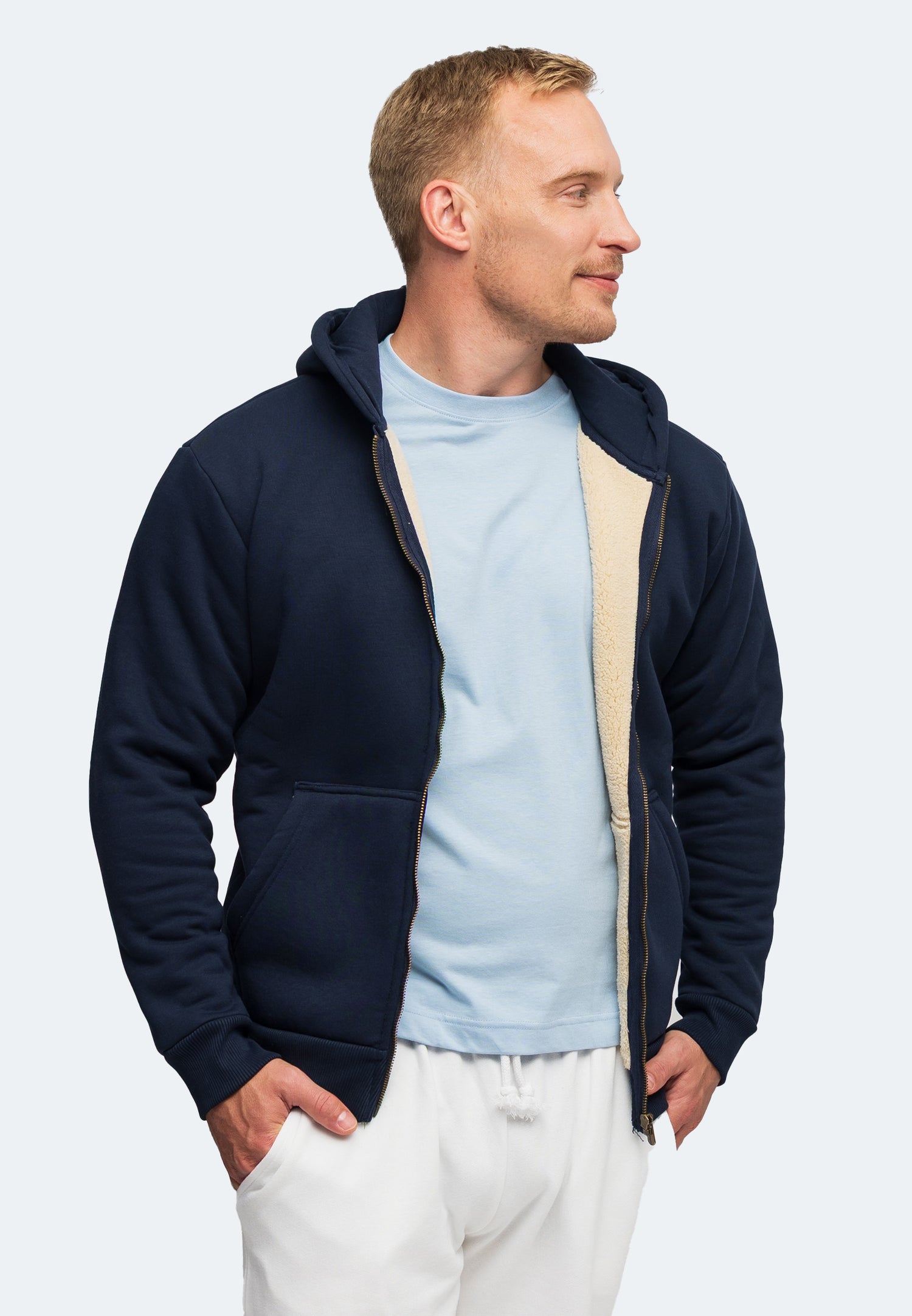 Switcher Sherpa Hoodie verbier color/20 navy