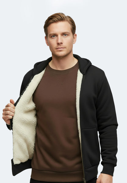 Switcher Sherpa Hoodie verbier color/40 noir