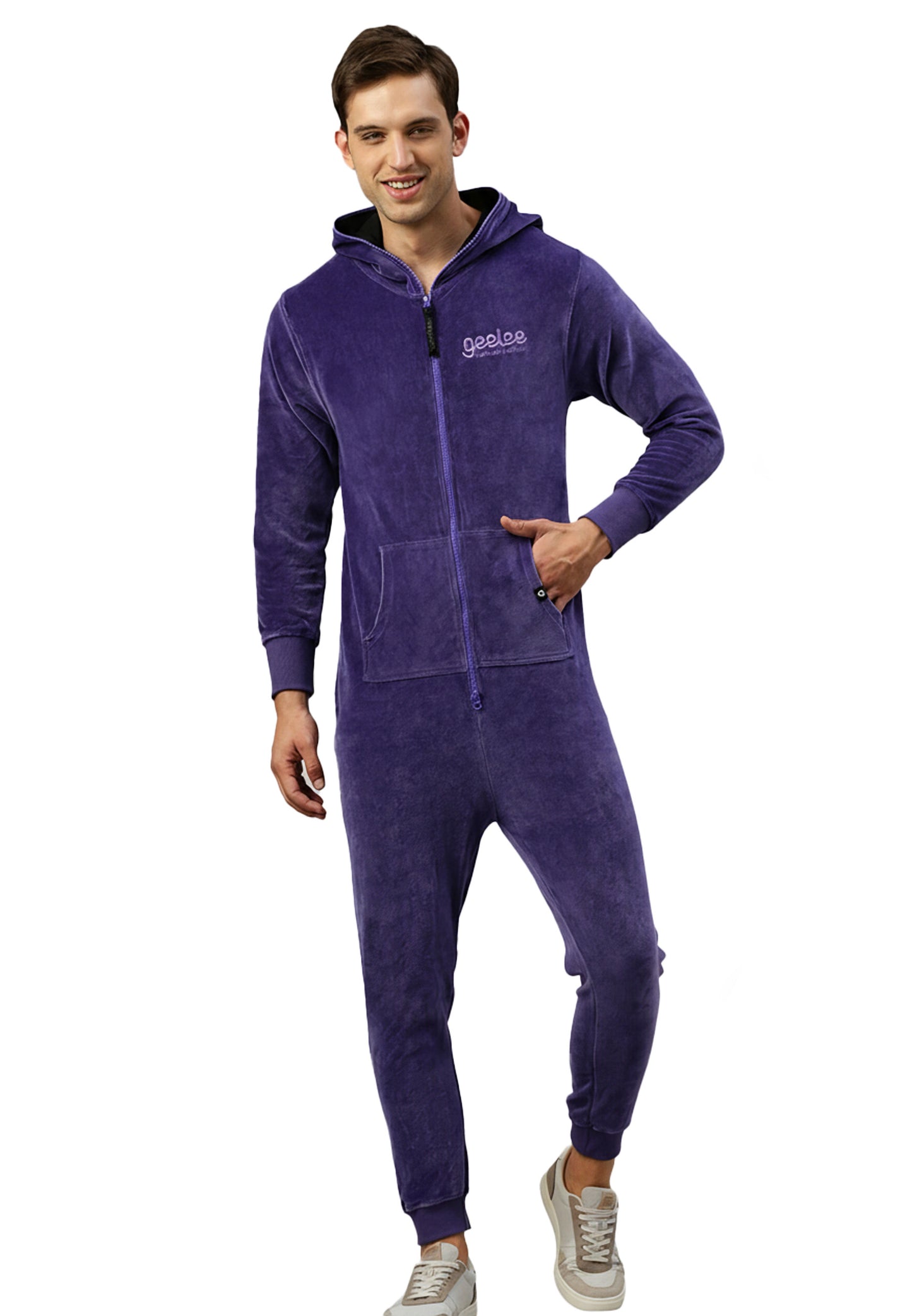 Switcher jumpsuit geeleevelvet color/734 violin