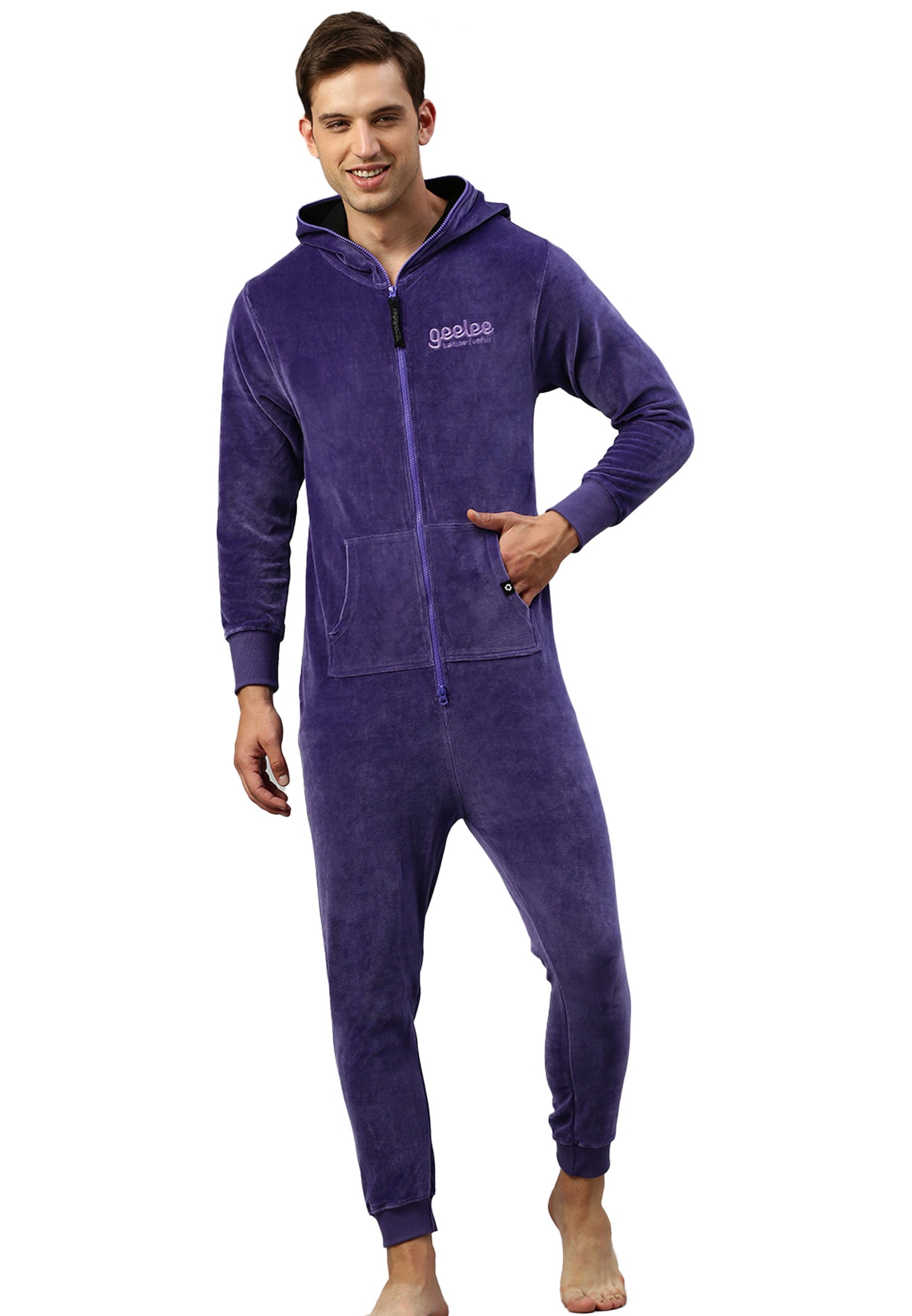 Switcher jumpsuit geeleevelvet color/734 violin
