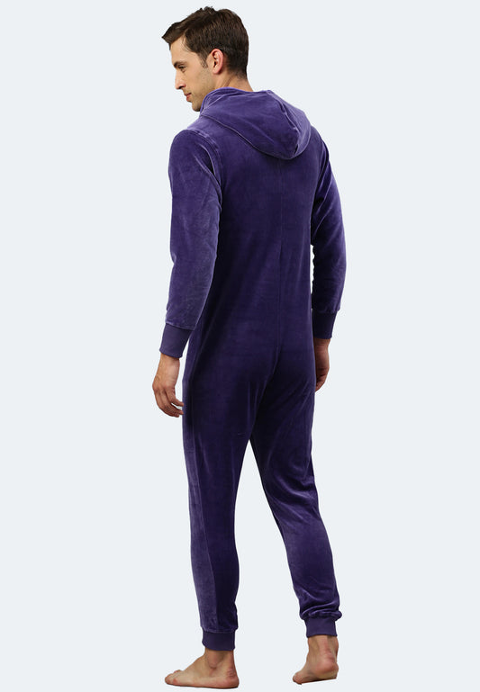 Switcher jumpsuit geeleevelvet color/734 violin