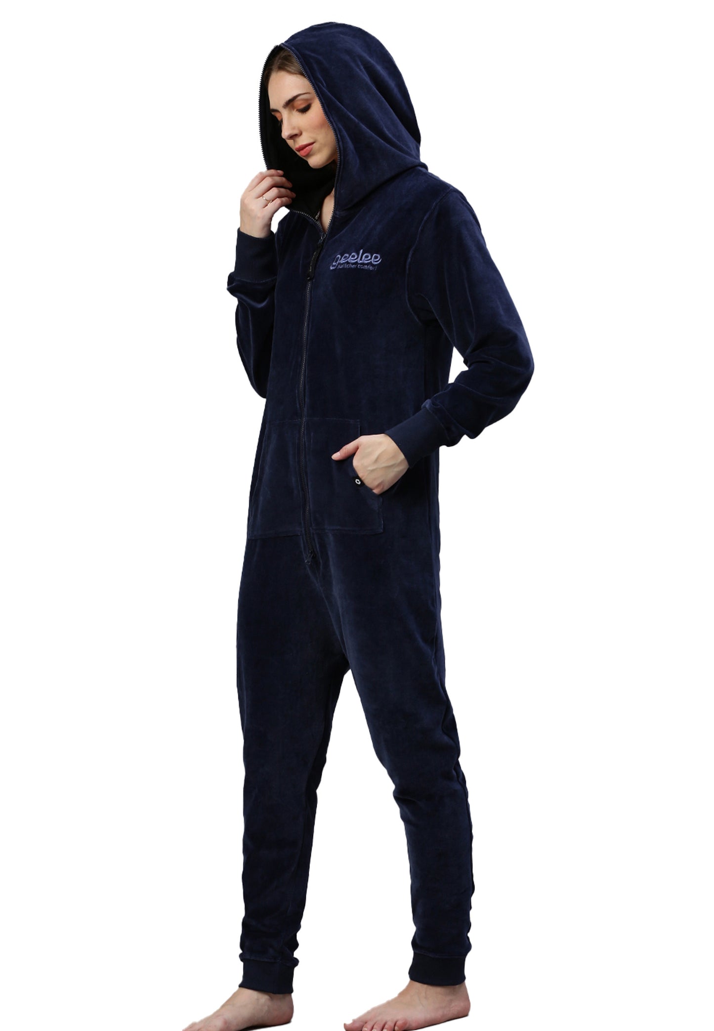 Switcher jumpsuit geeleevelvet color/20 navy