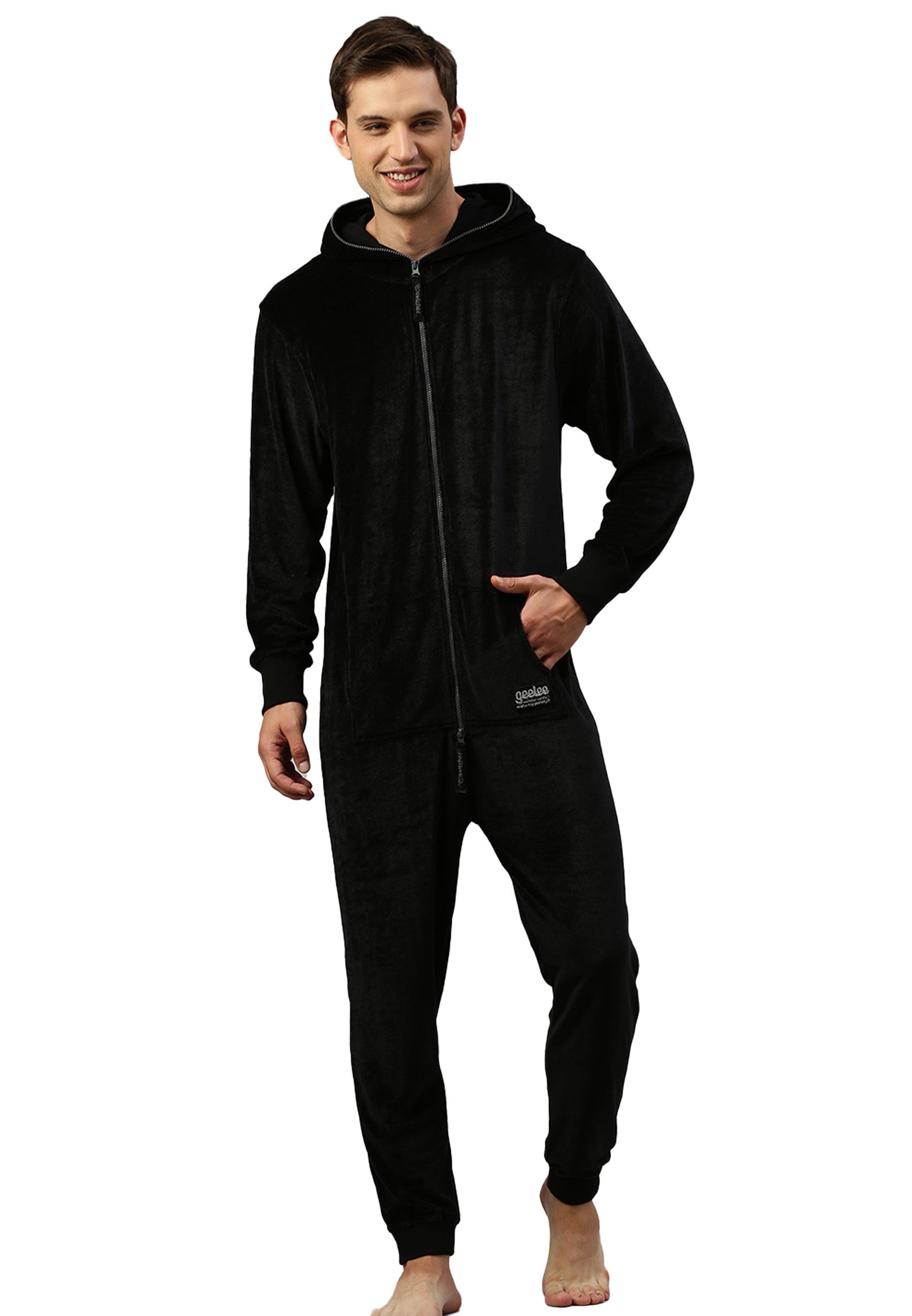 Switcher jumpsuit geeleevelvet color/40 noir