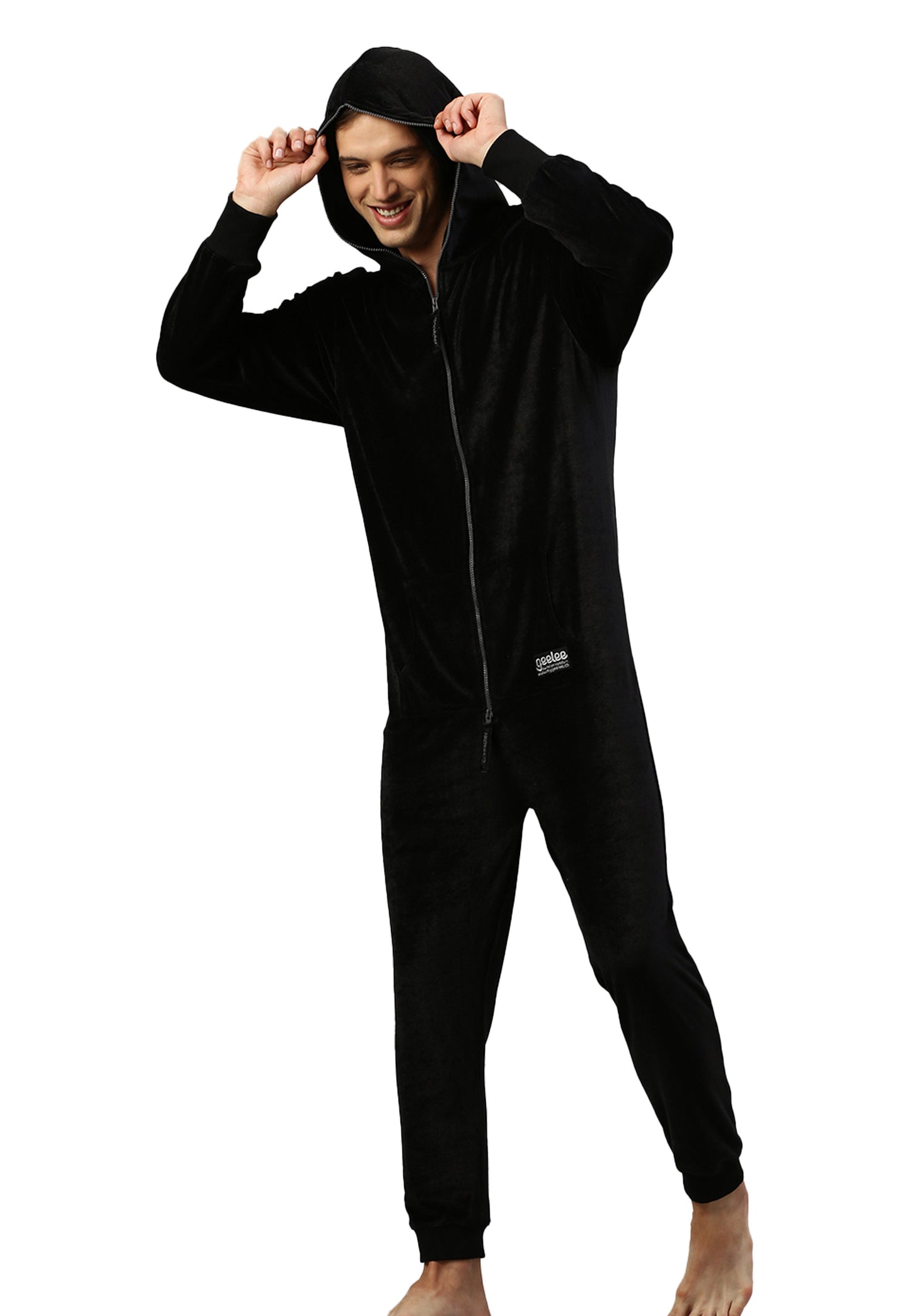 Switcher jumpsuit geeleevelvet color/40 noir