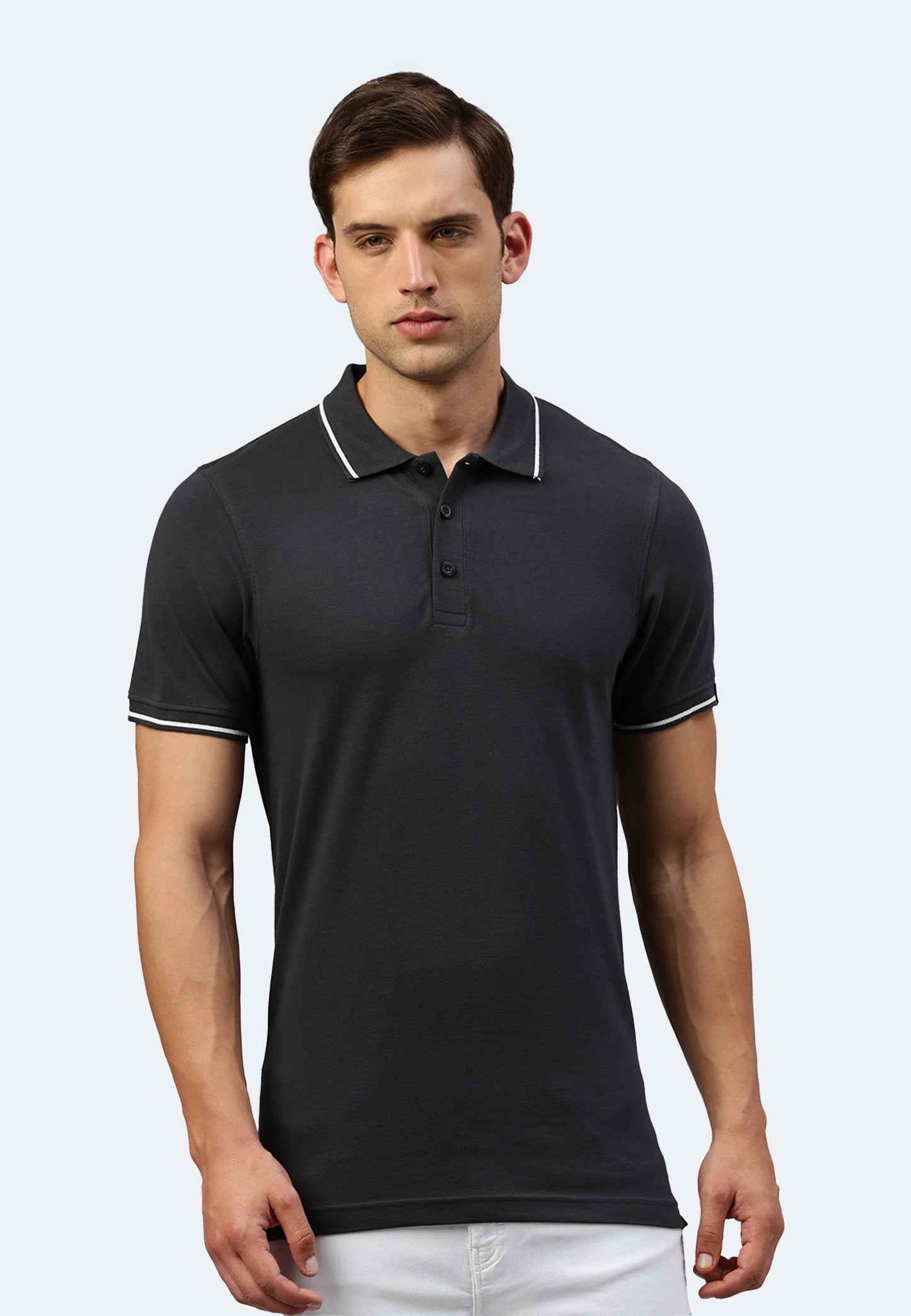 Switcher men's polo ben color/410 arsenic