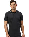 Contrast polo with elastane Ben