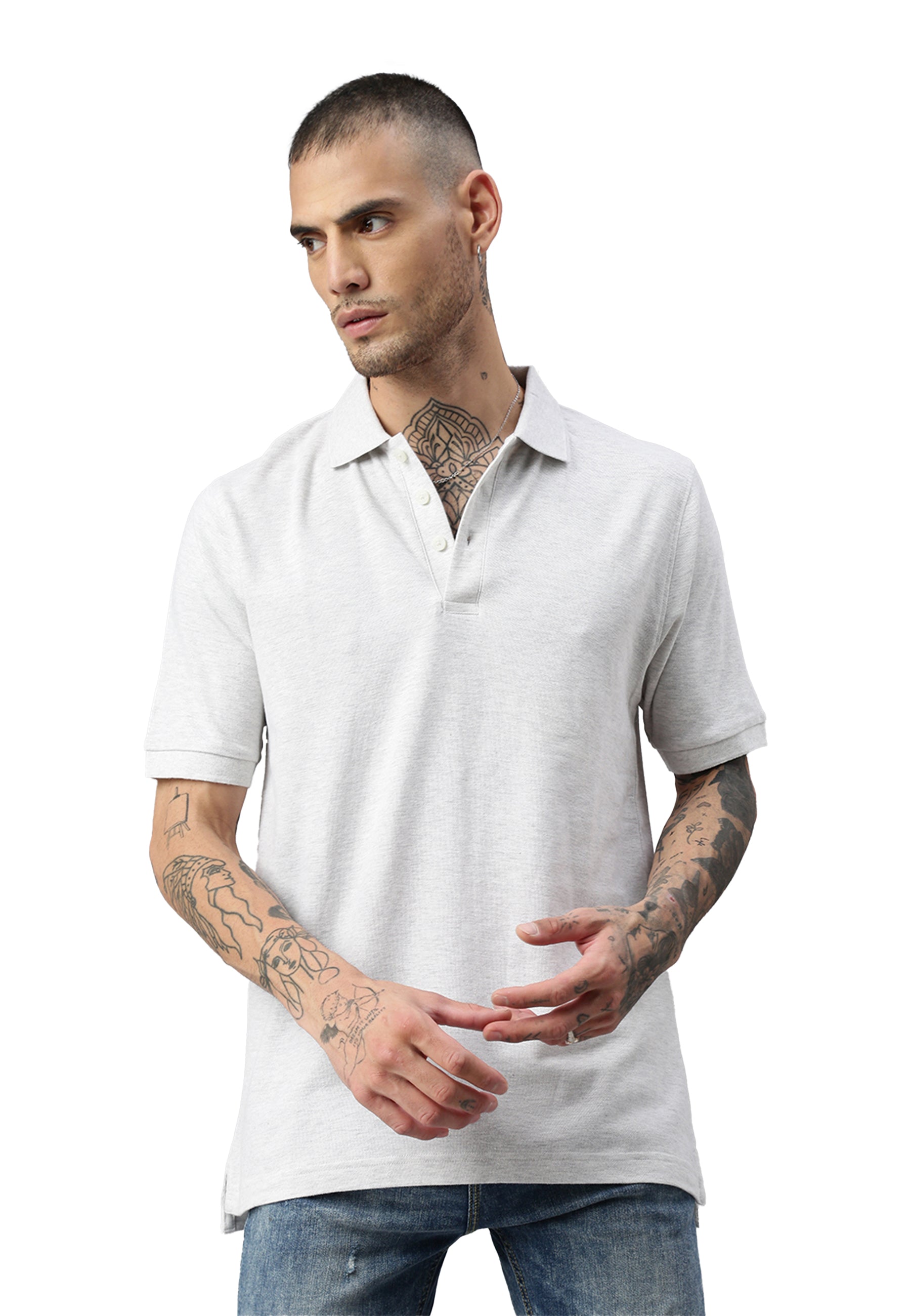 Switcher men's polo john color/blanc chine