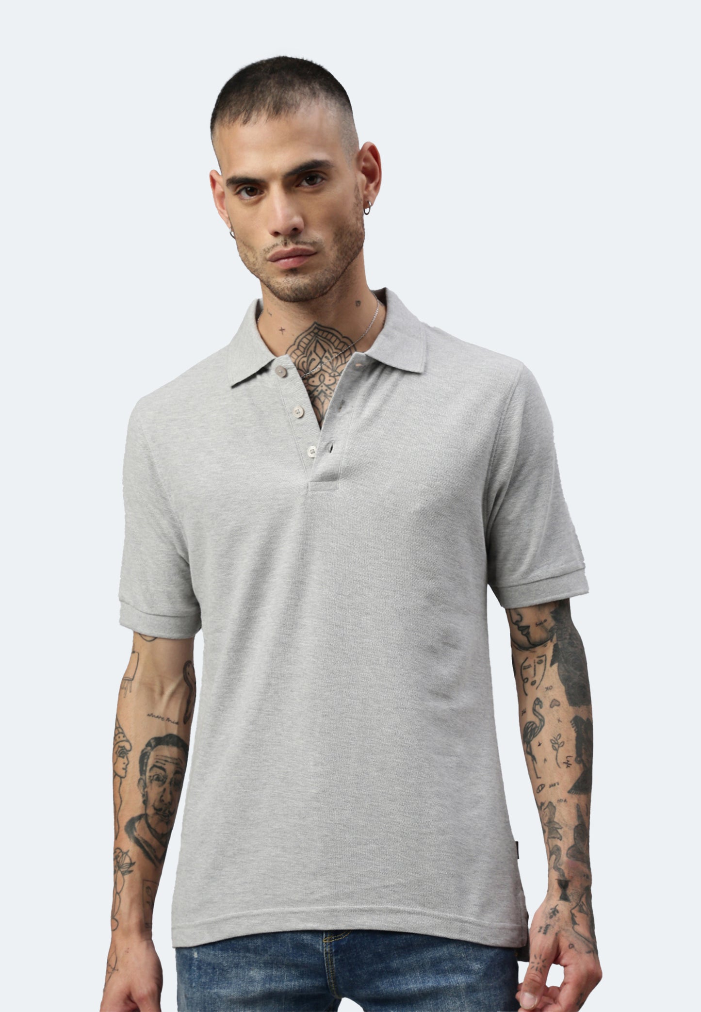 Switcher men's polo john color/42 gris chine
