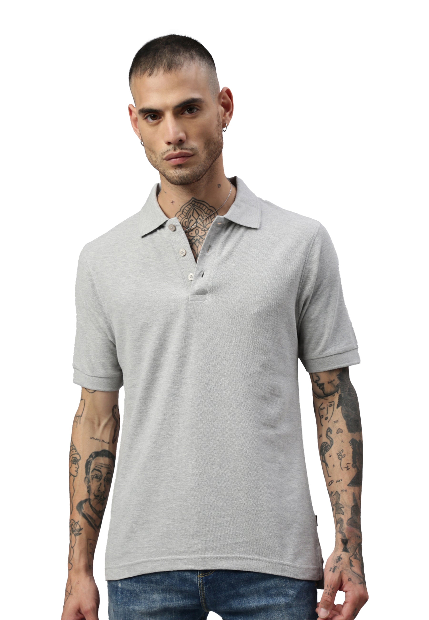 Switcher men's polo john color/gris chine