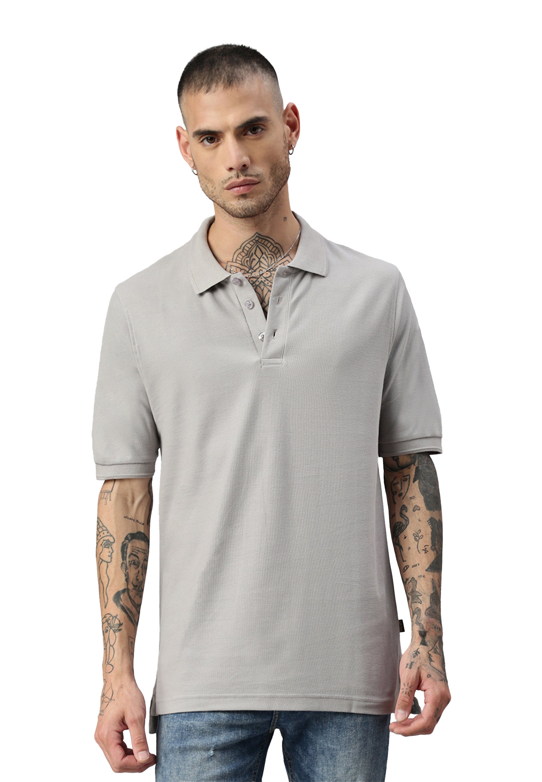 Switcher men's polo john color/gris fonce