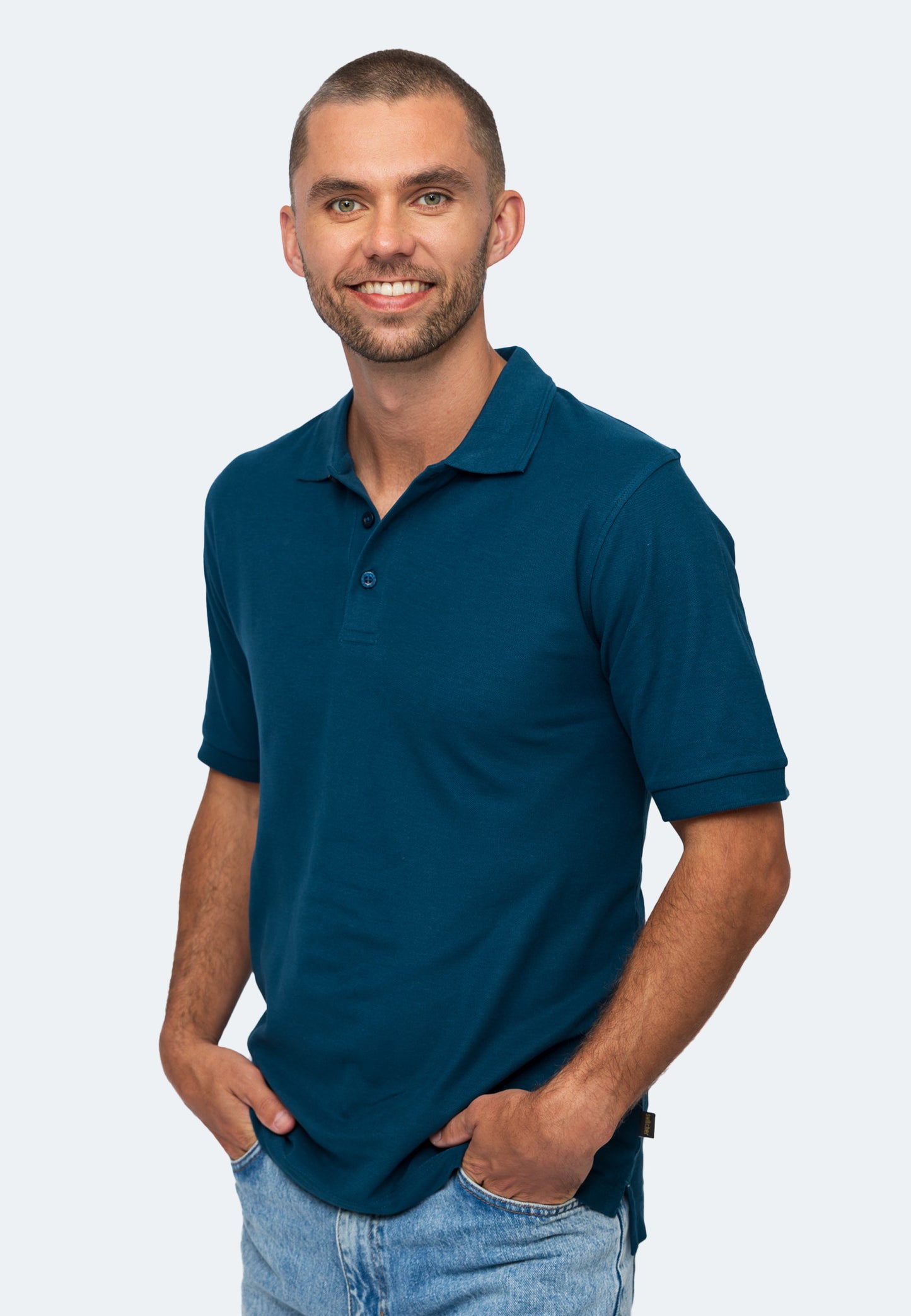 Switcher men's polo john color/245 petrol