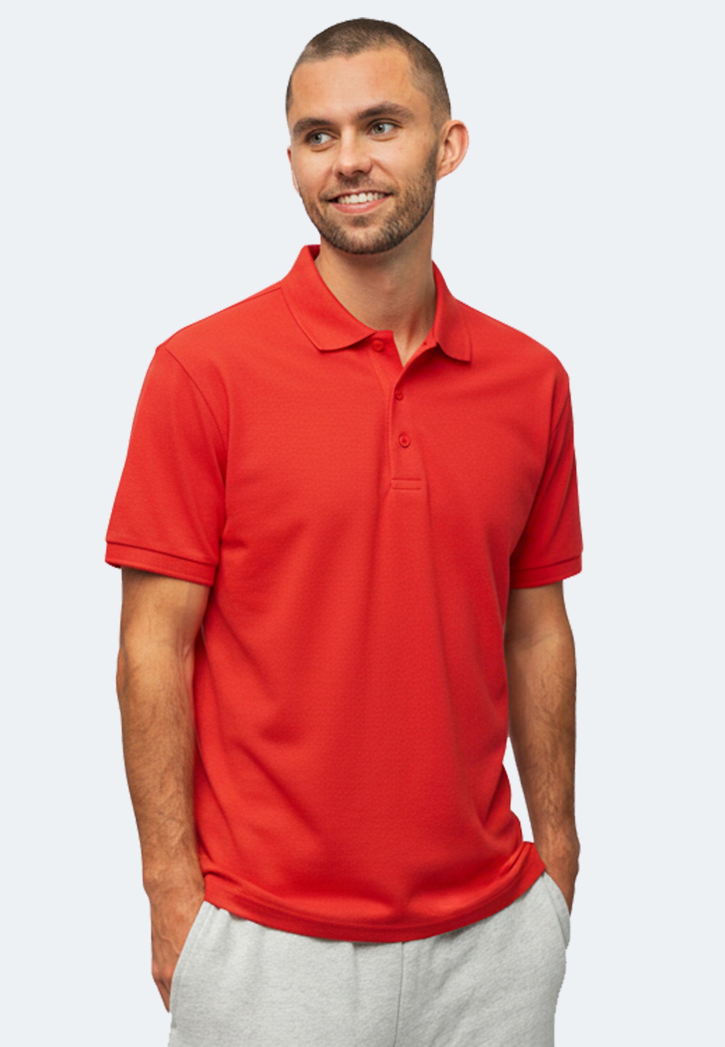 Switcher men's polo john color/10 rouge