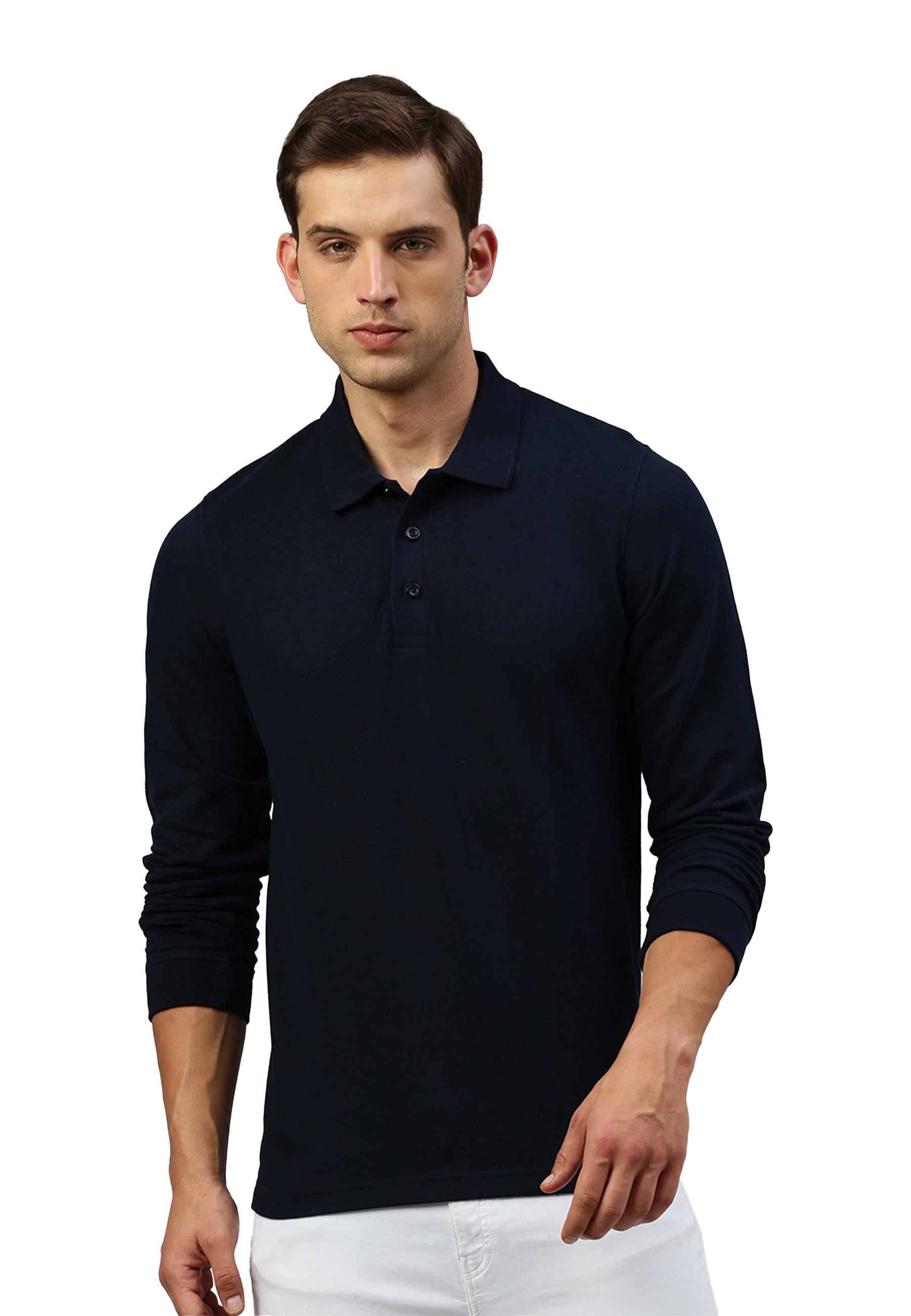 Long sleeve cotton piqué polo shirt Ralph