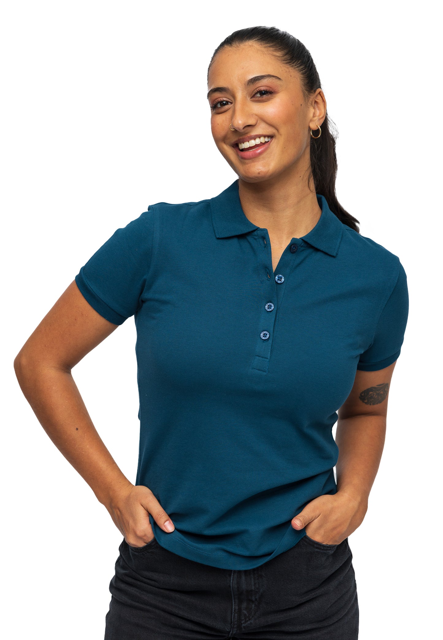 Switcher Lady polo stacy color/245 petrol