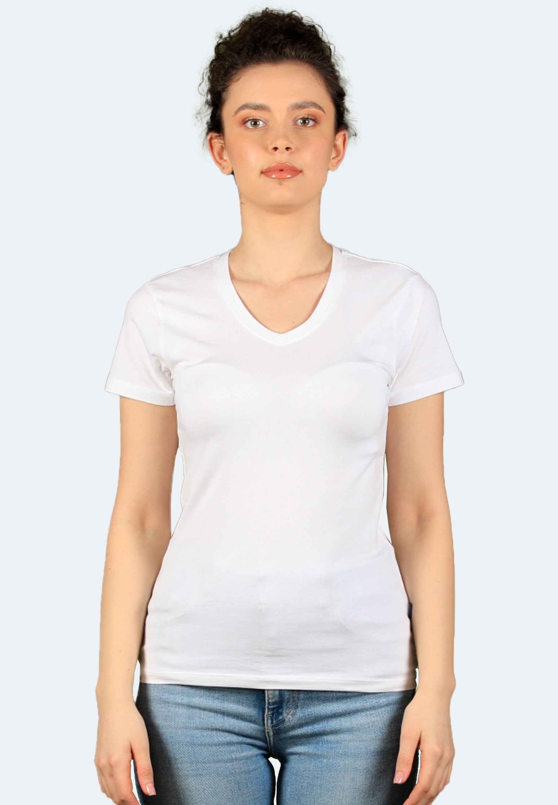2-pack stretch T-shirt V-neck Giorgia