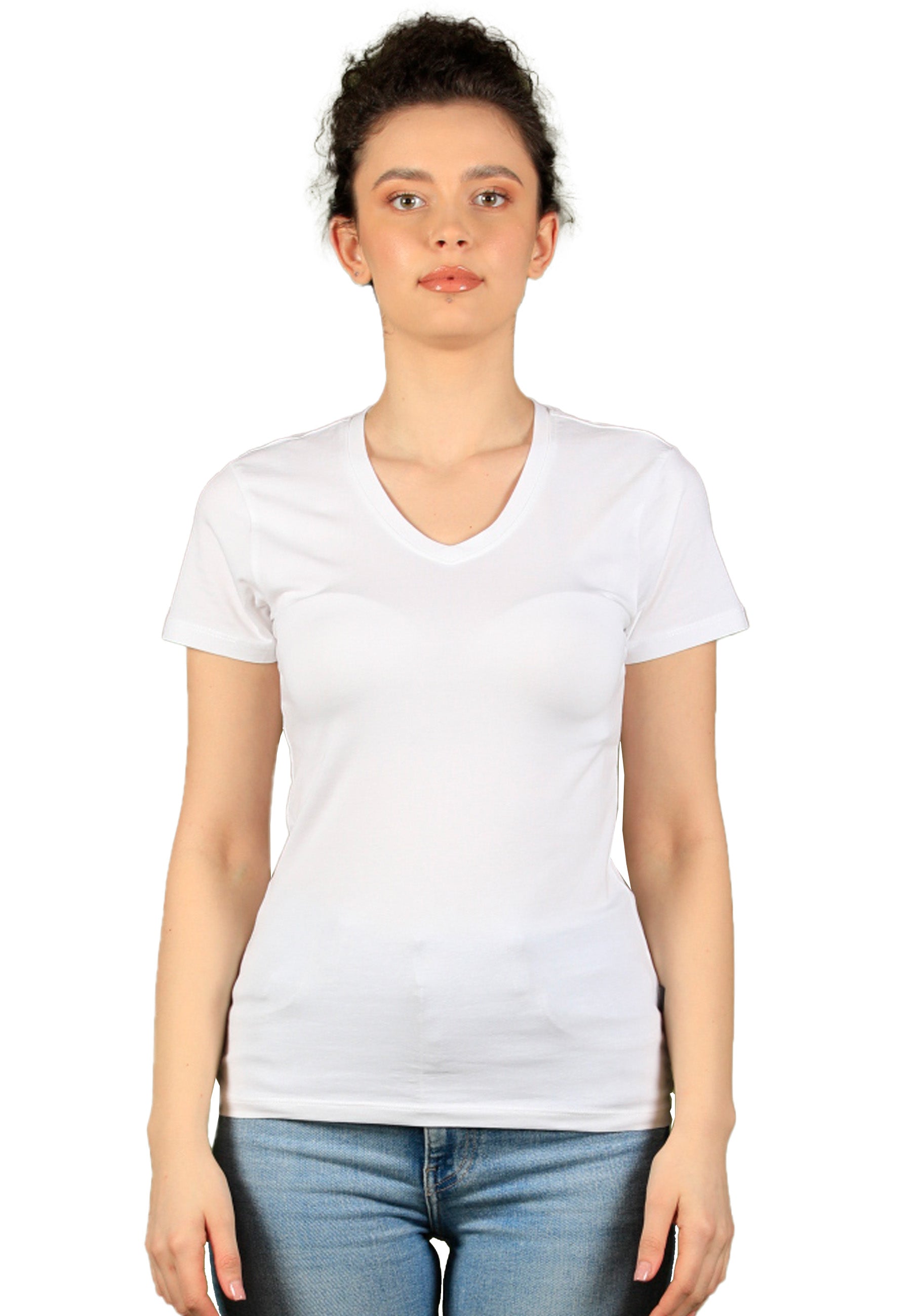 2-pack stretch T-shirt V-neck Giorgia