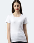 Round neck ribbed T-shirt Sally