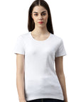 Round neck ribbed T-shirt Sally