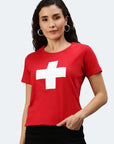 Helvetica T-Shirt Ladies V-Neck