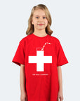 Switcher shirt kid's milk country color/10 rouge